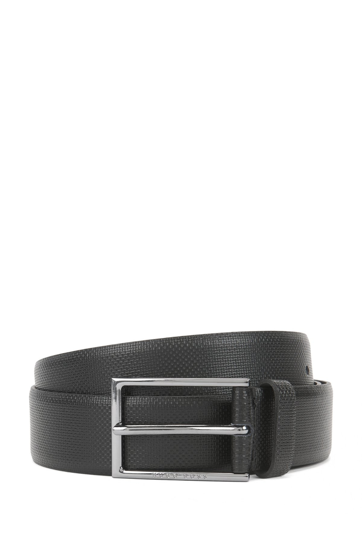 PRINTED BELT IN ITALIAN LEATHER WITH LOGO BUCKLE - 4
