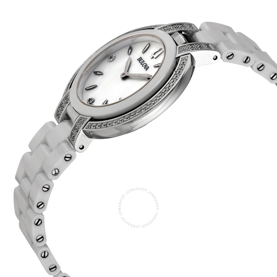 Bulova - Bulova Rubaiyat Mother of Pearl Dial Diamond Ladies Watch 98R265 - 2