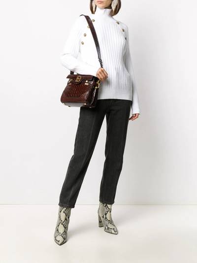 Balmain funnel-neck long sleeve jumper outlook