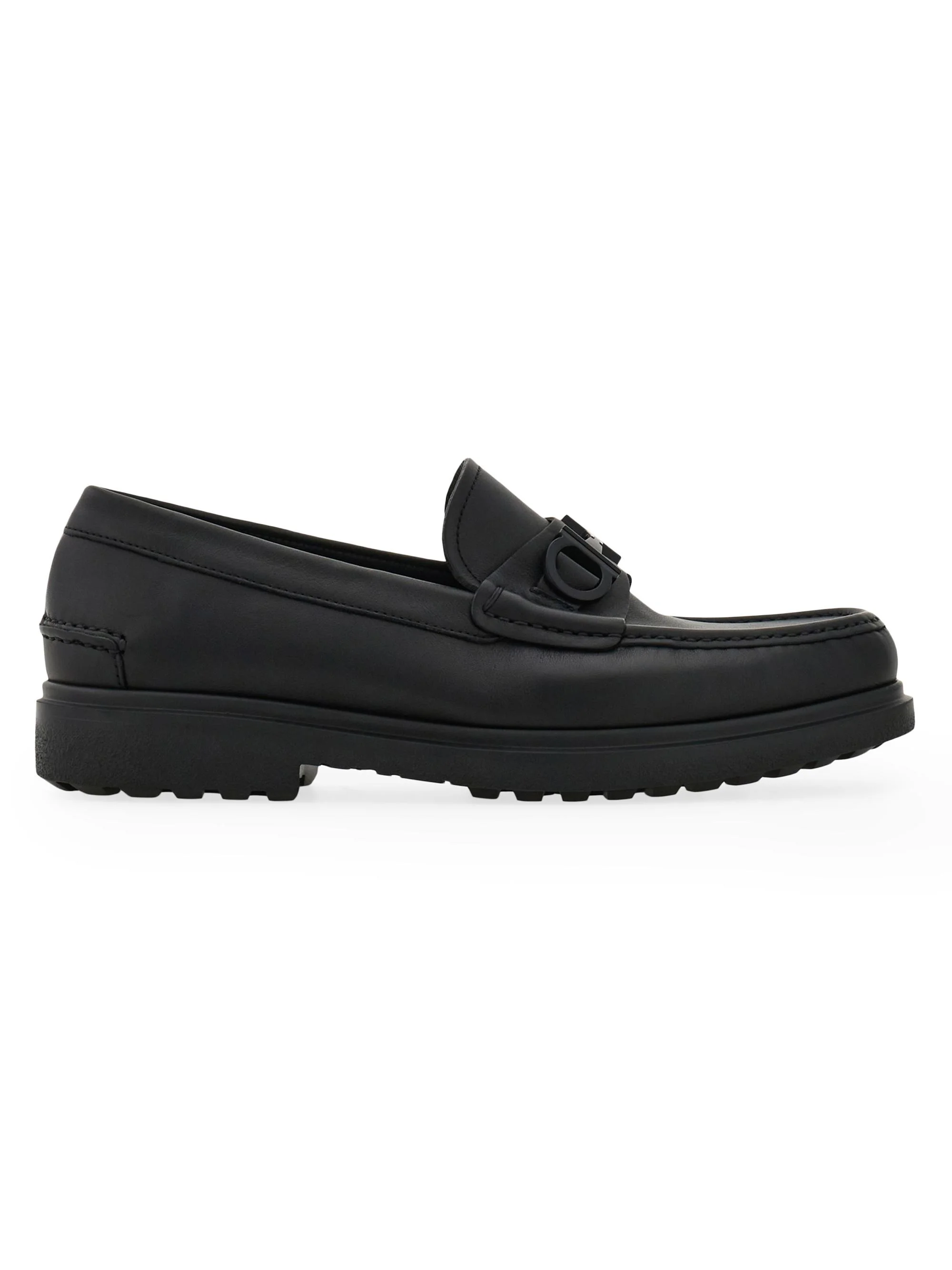 Men's Tobias Gancini Leather Loafers - Nero - 1
