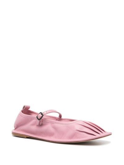 HEREU Dansa leather ballerina shoes outlook