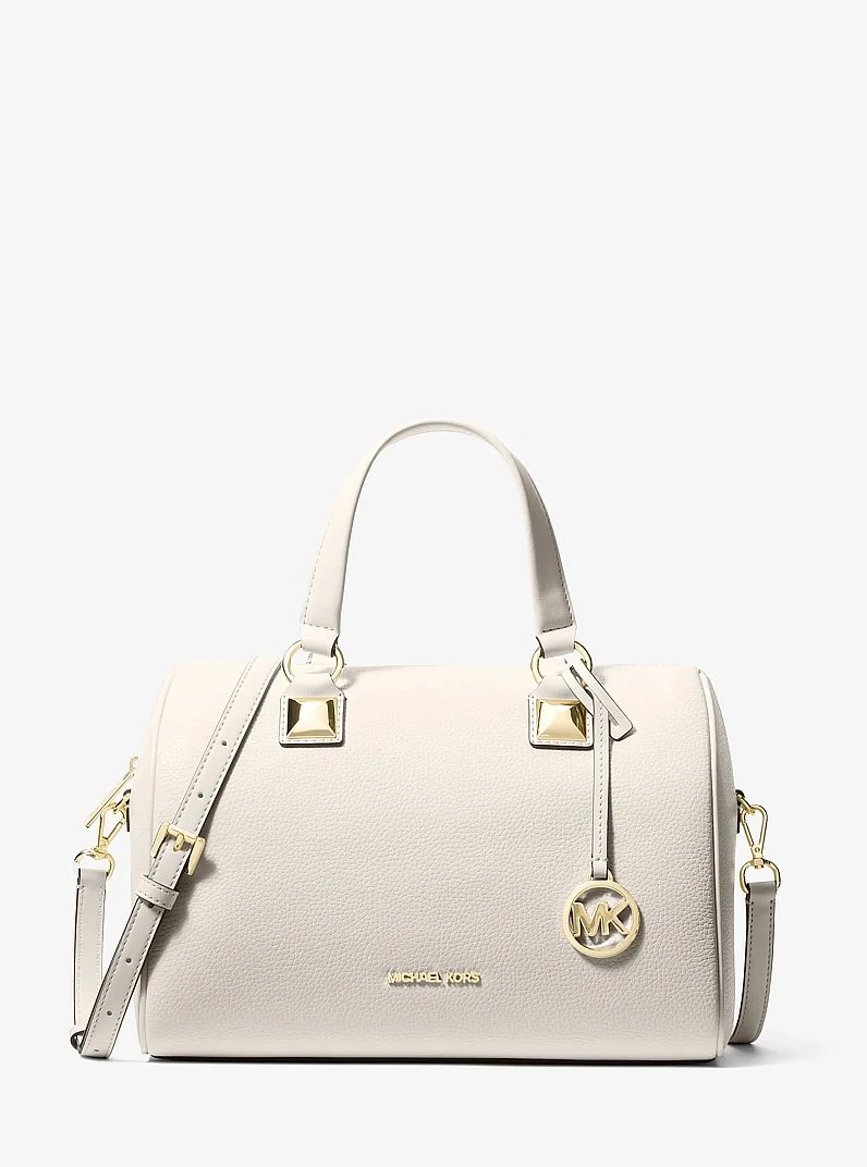 Grayson Medium Pebbled Leather Duffel Bag - 1