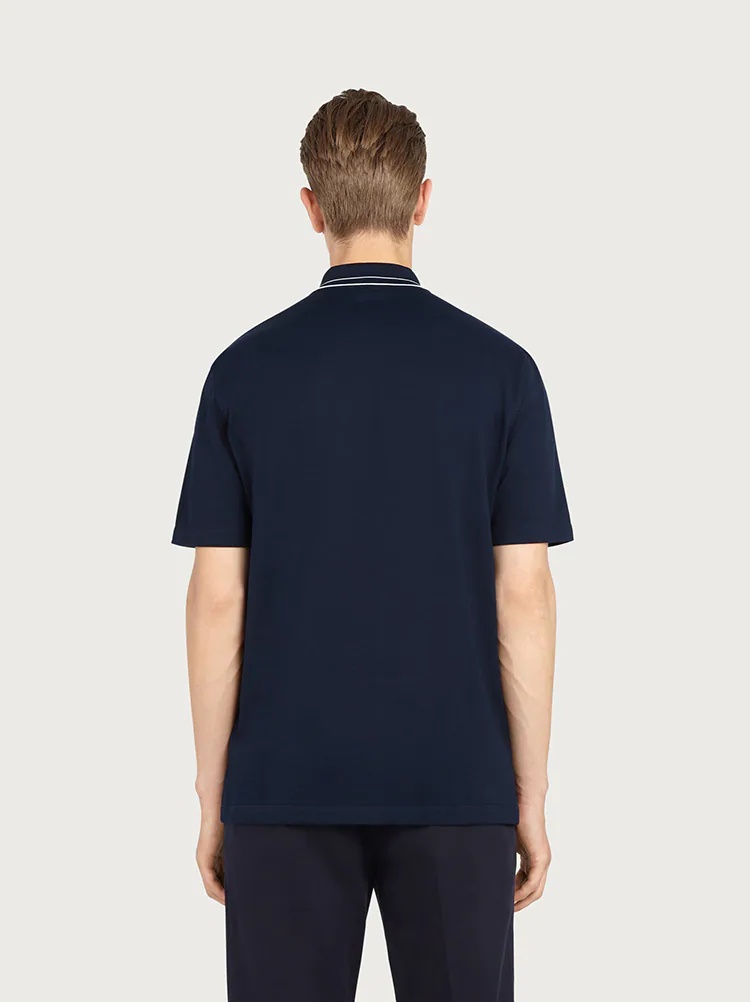 SHORT SLEEVED POLO WITH LOGO - 4
