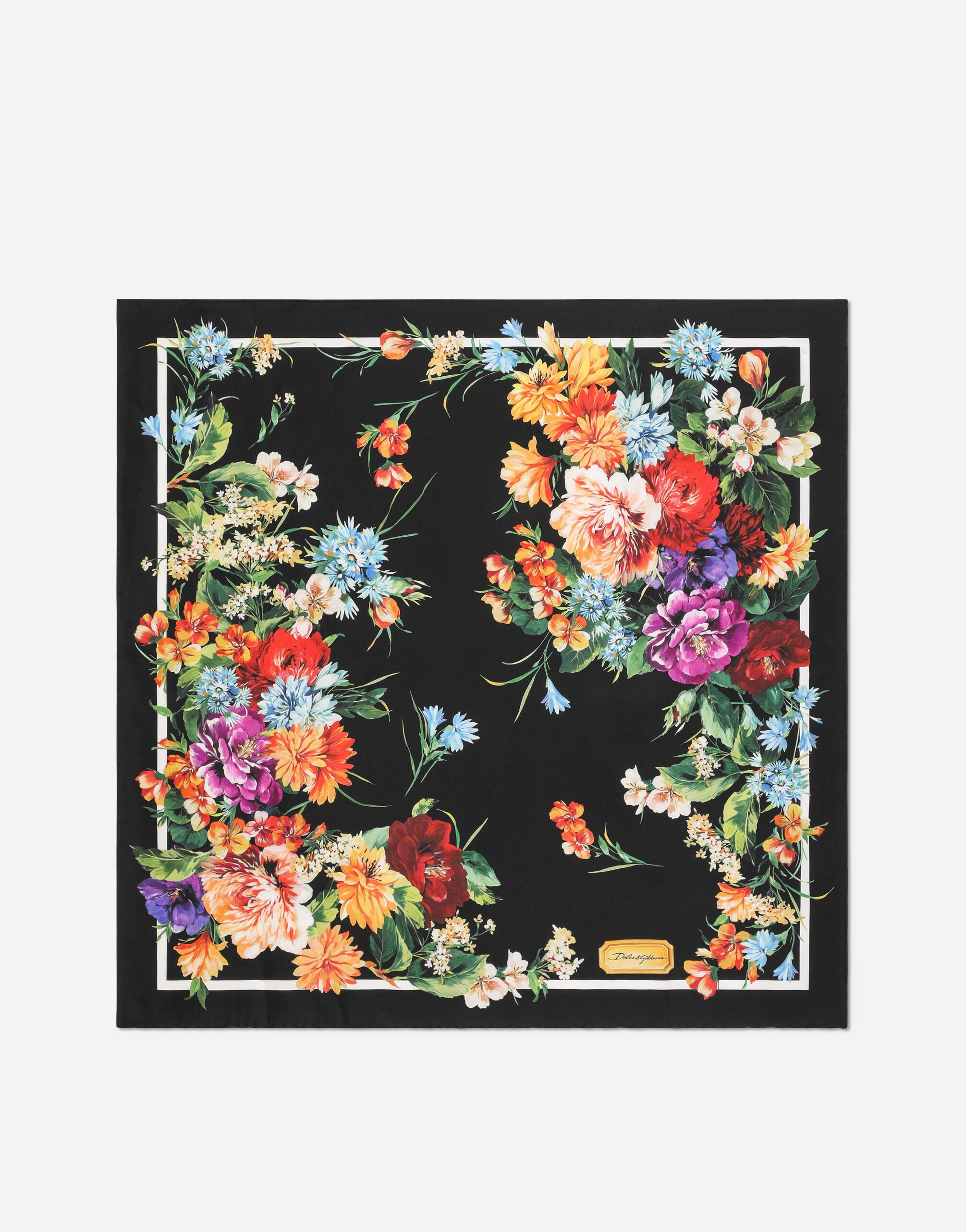 70x70 silk twill foulard - 1
