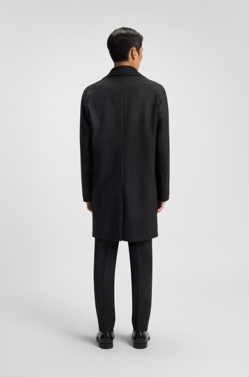 RELAXED-FIT COAT IN CHECKED WOOL AND CASHMERE 5