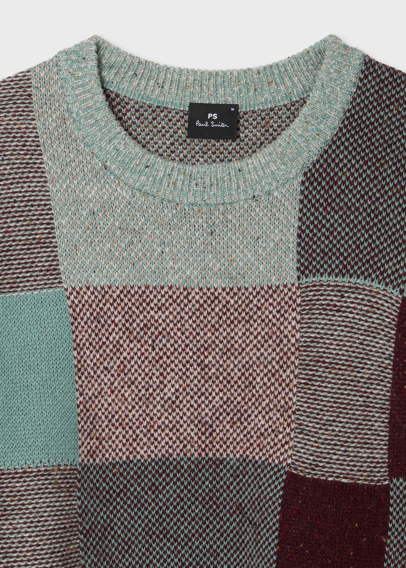 Paul Smith Multicolour Patchwork Cotton & Wool-Blend Sweater outlook