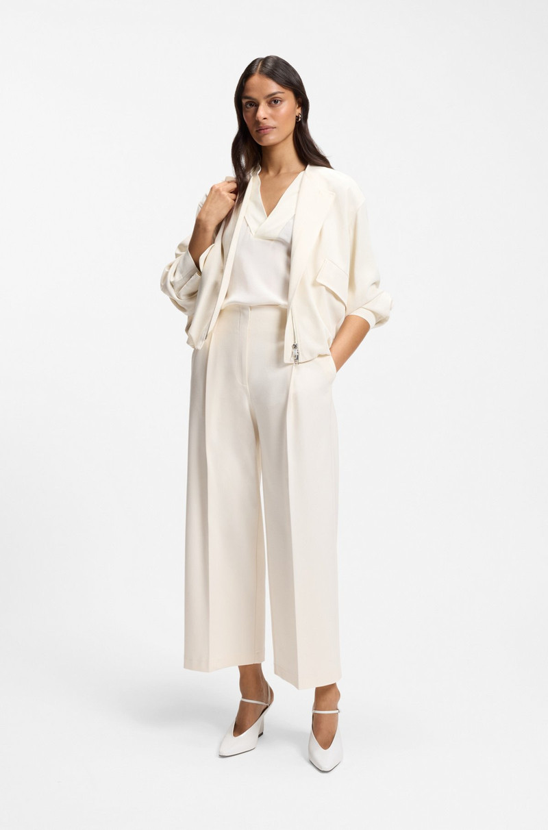 BOSS RELAXED-FIT PANTS WITH PLEAT FRONT outlook