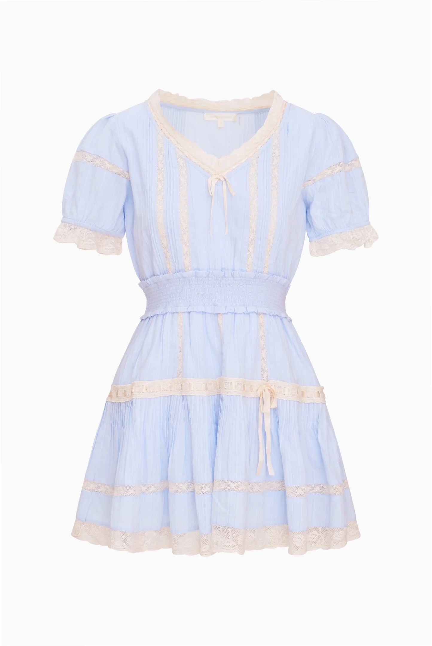 Devella Cotton Victorian Mini Dress - 1