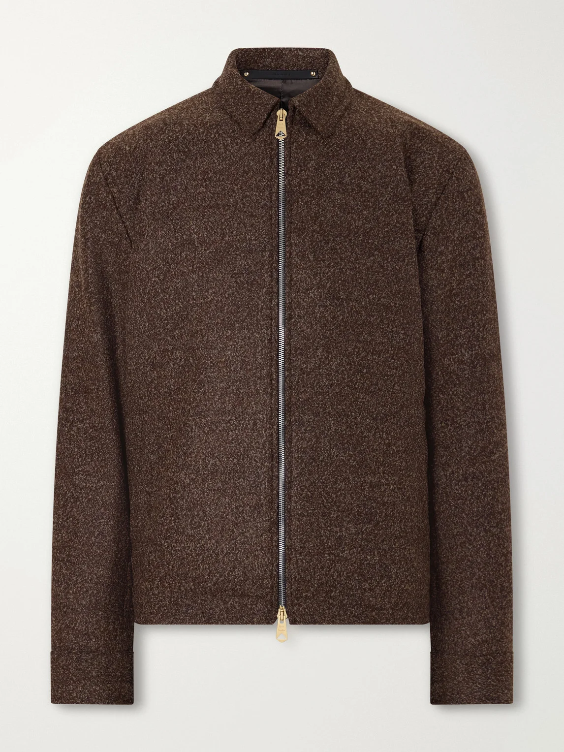 Wool-Blend Bouclé Blouson Jacket - 1