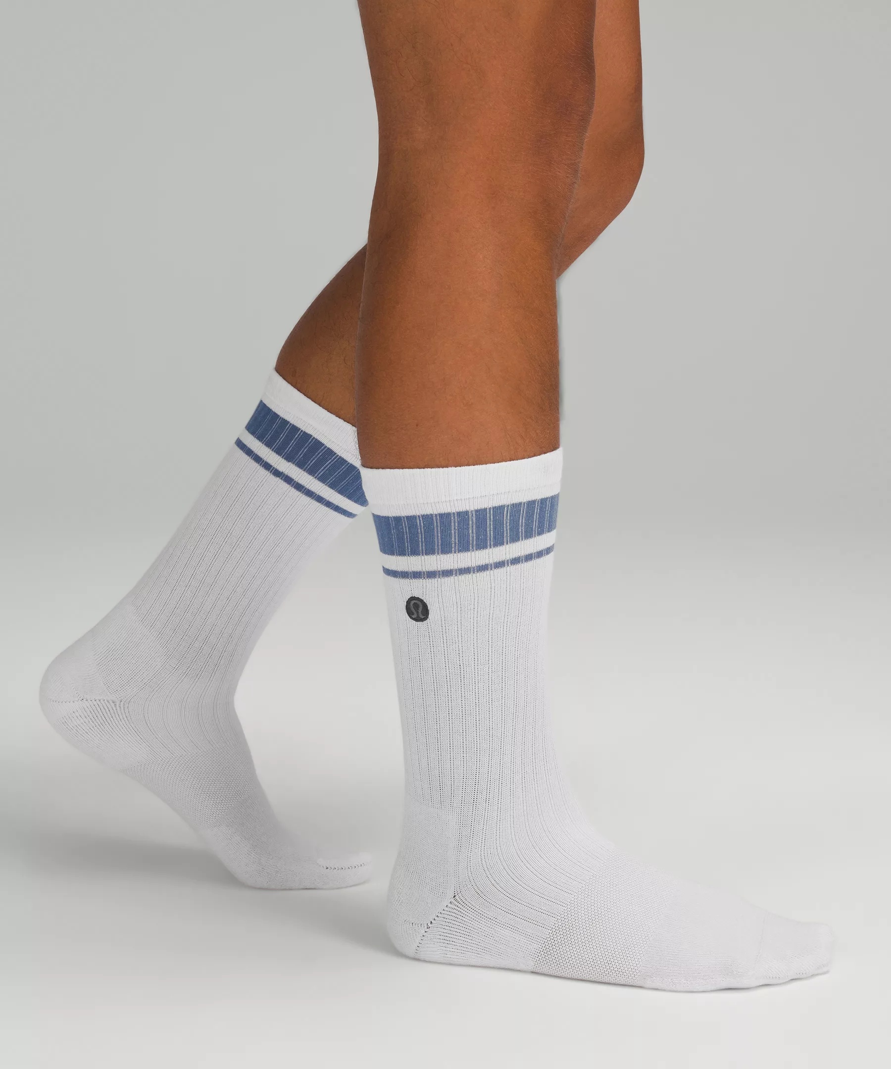 Men's Daily Stride Ribbed Comfort Crew Socks - 1