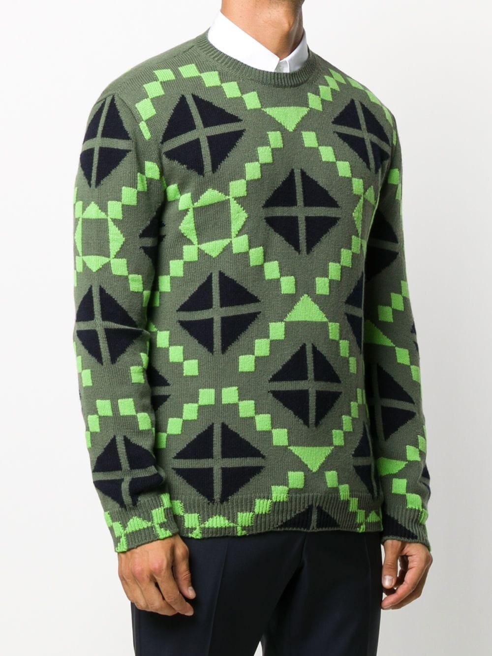 geometric print jumper - 3