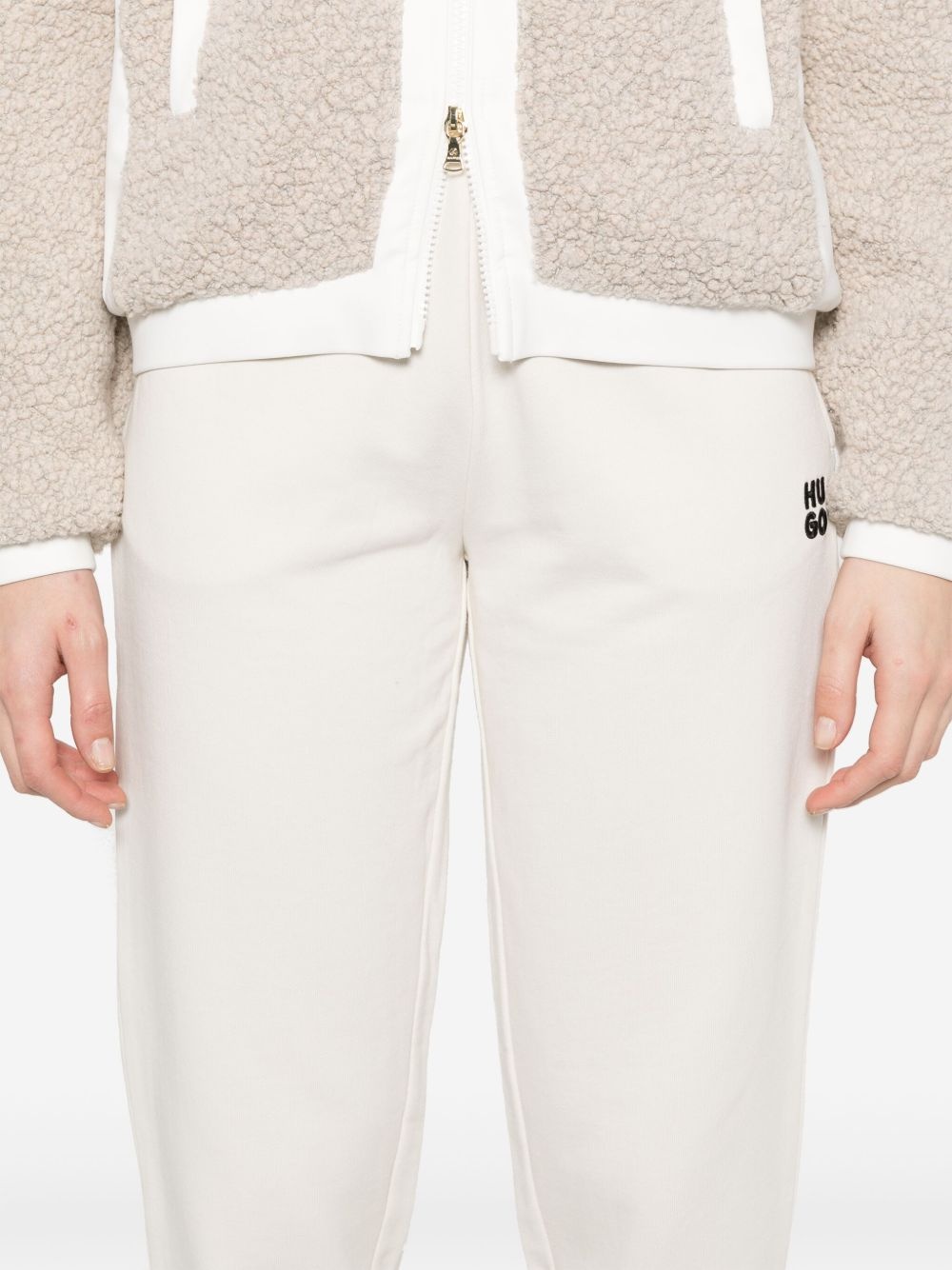stacked-logo cotton track pants - 5