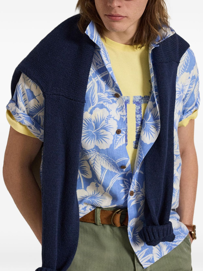floral-print pocket shirt 3