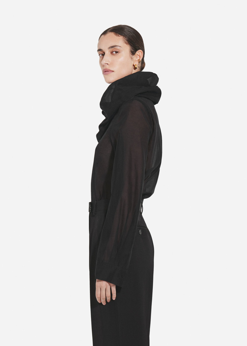 Cloud Collar Shirt in Cotton Silk Voile 3