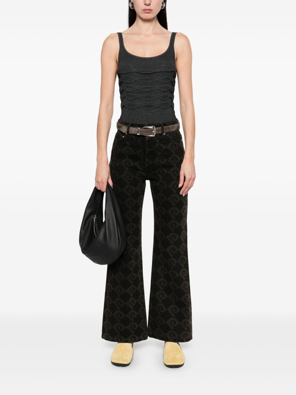 textured knitted bodysuit - 2
