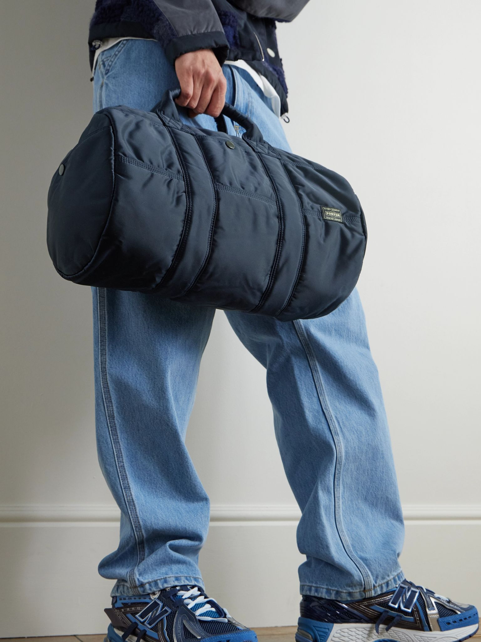 Tanker Drum Nylon-Twill Weekend Bag Blue - 2