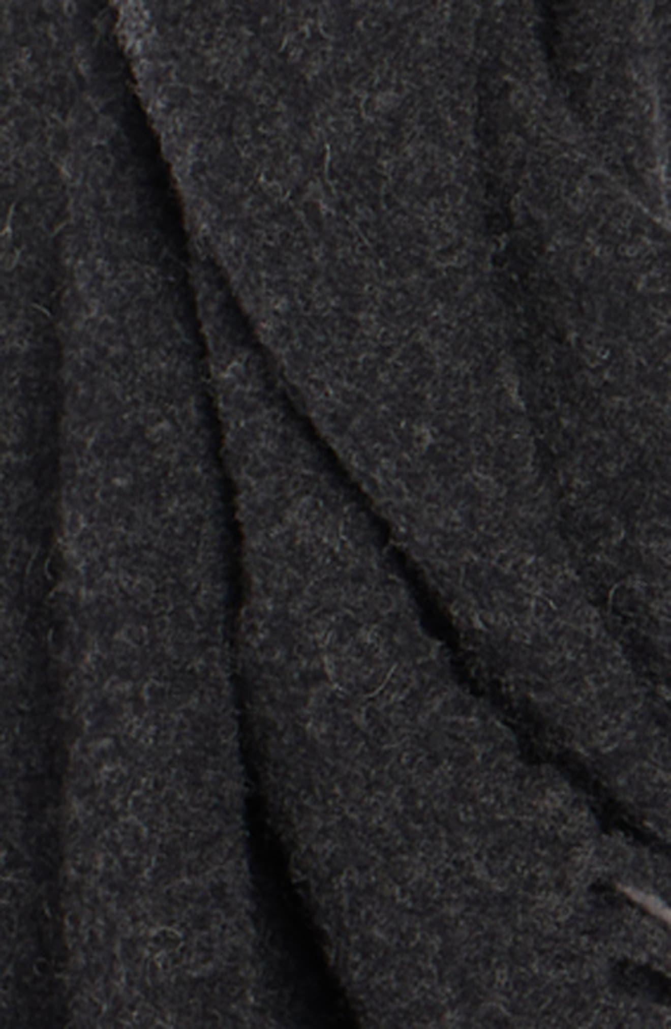 Acne Studios Canada Wool Fringe Scarf in Black Melange at Nordstrom - 5