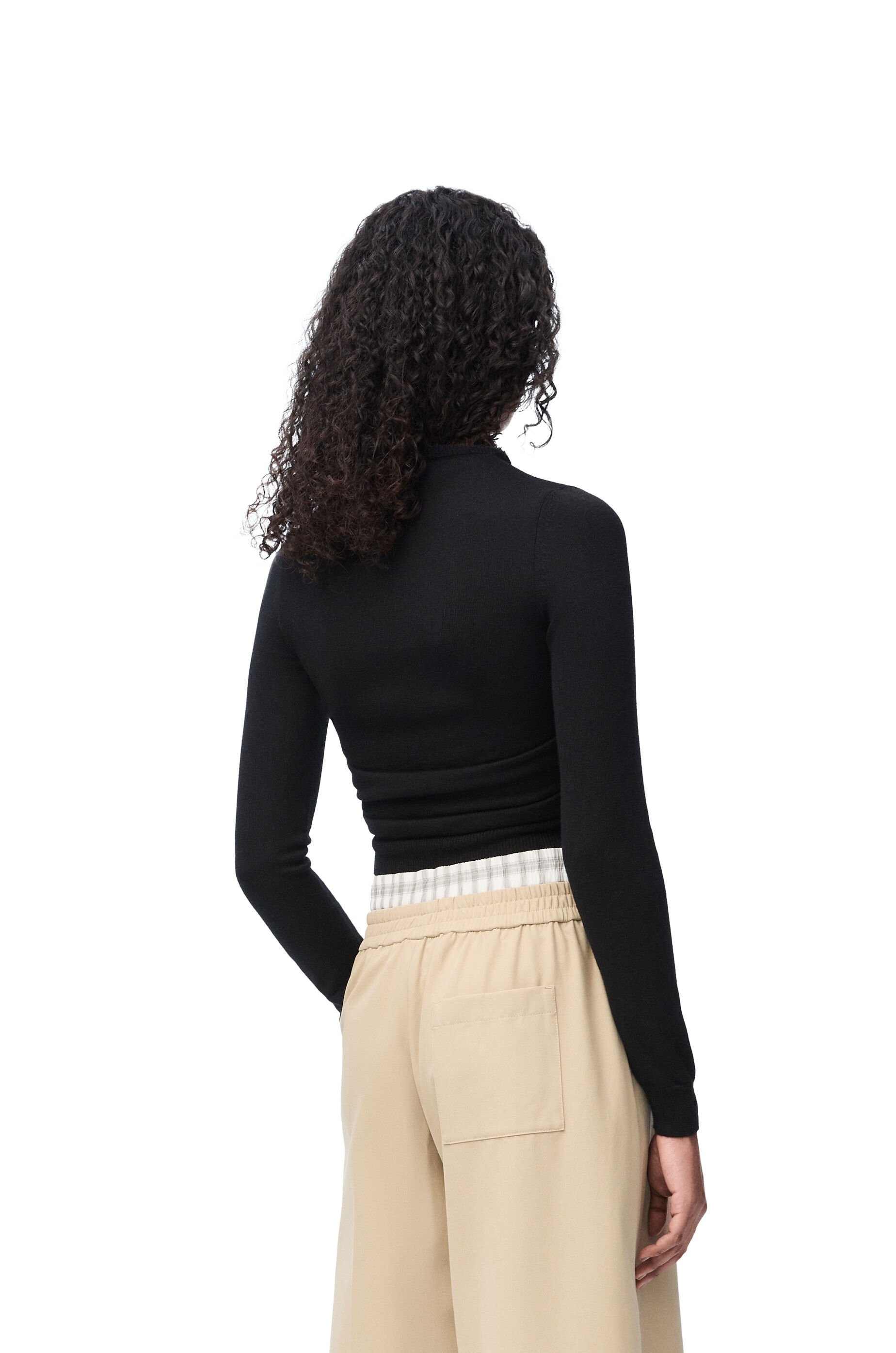 Draped cardigan in cashmere and silk - 4