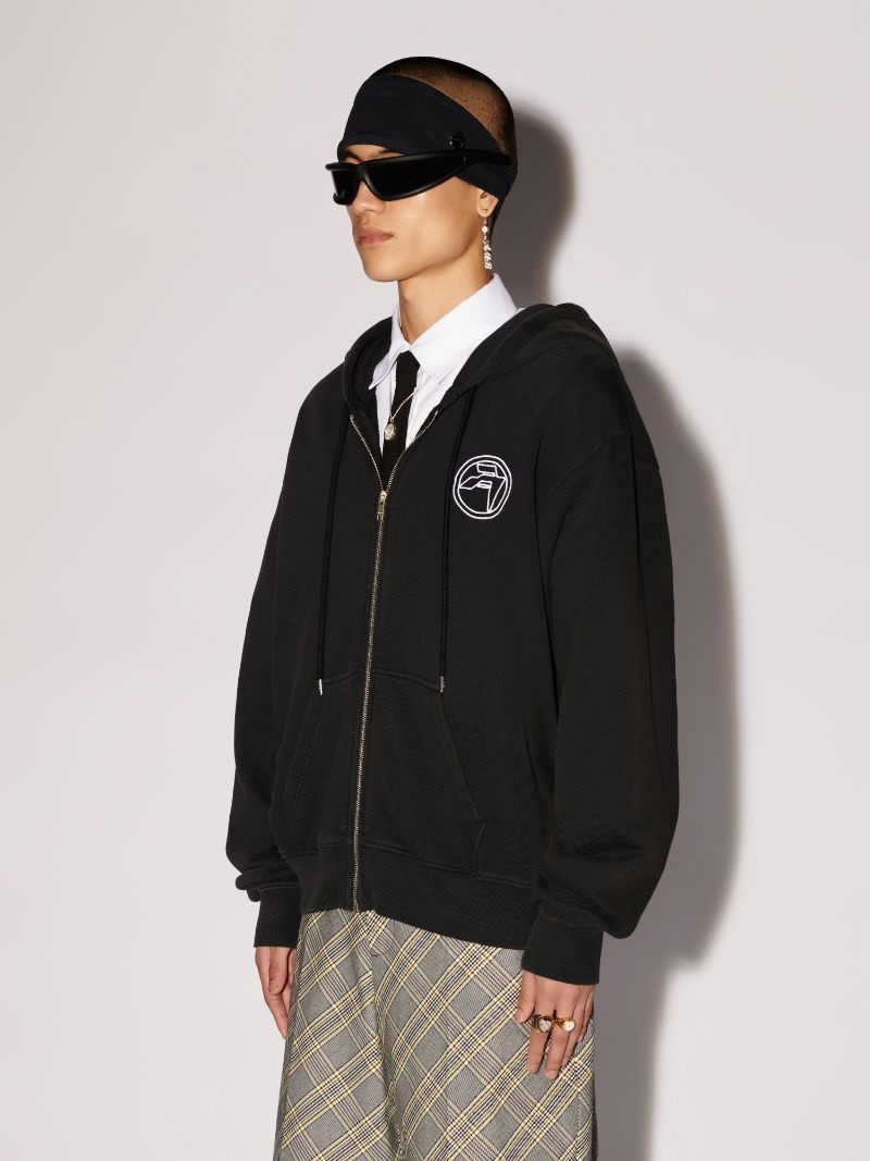 Amblem Zip Up Hoodie 5