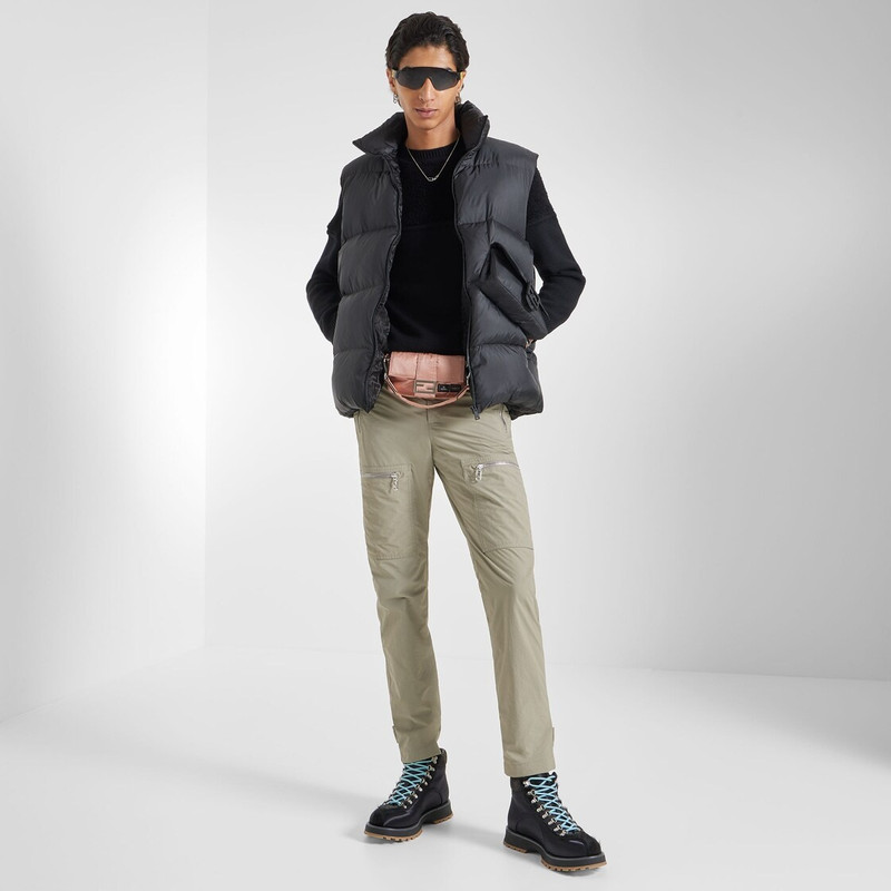 FENDI Black nylon vest outlook