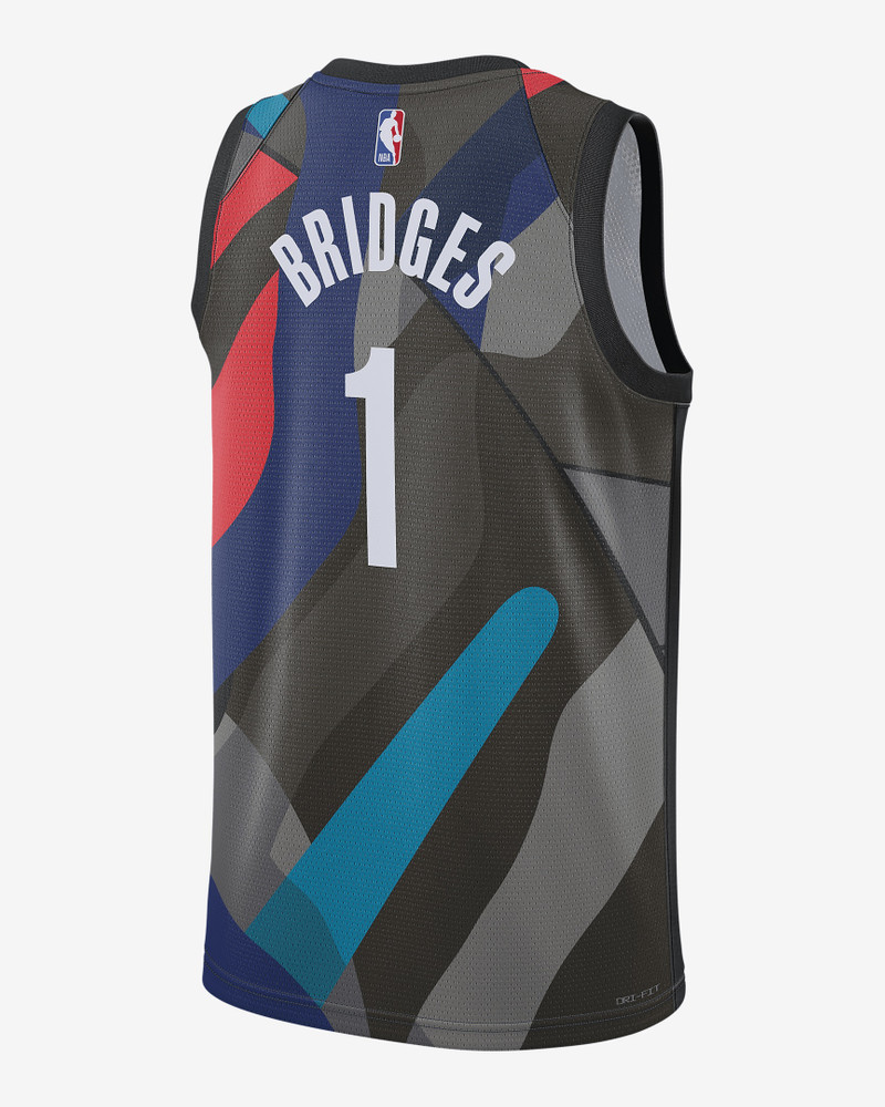 Nike Mikal Bridges Brooklyn Nets City Edition 2023/24 Nike Men's Dri-FIT NBA Swingman Jersey outlook