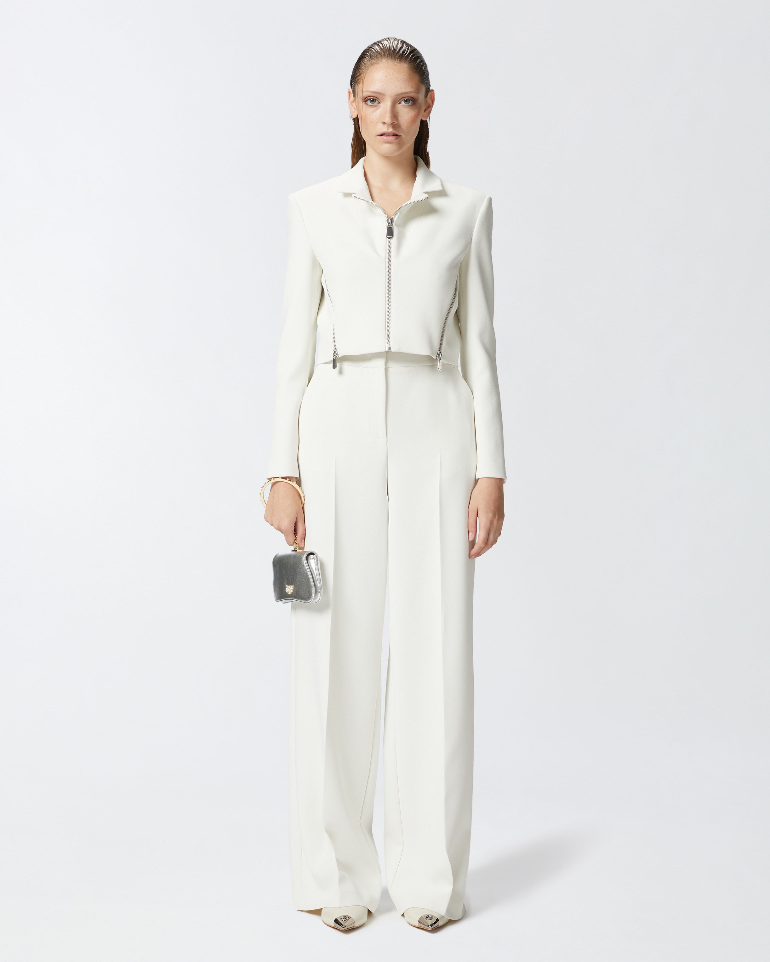 ELEGANT PALAZZO TROUSERS IN CREPE - 2