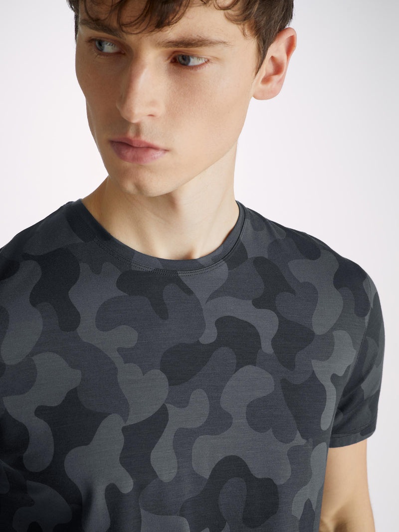 Men's T-Shirt London 11 Micro Modal Black - 5