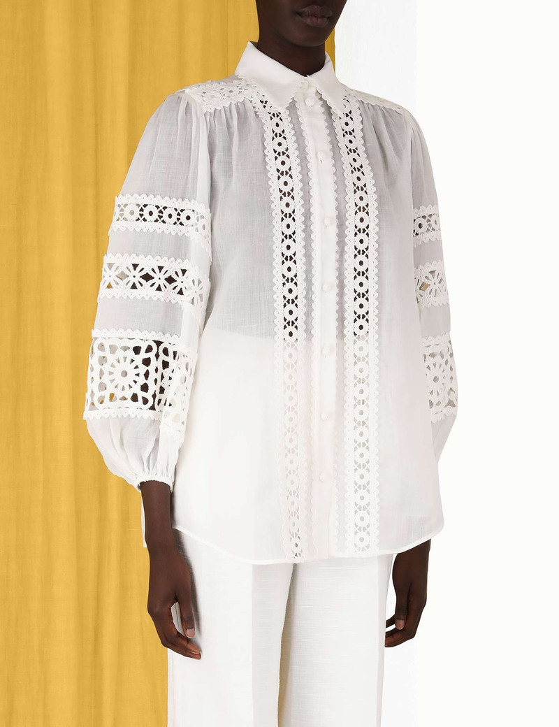 DEVI SPLICED BILLOW BLOUSE 5