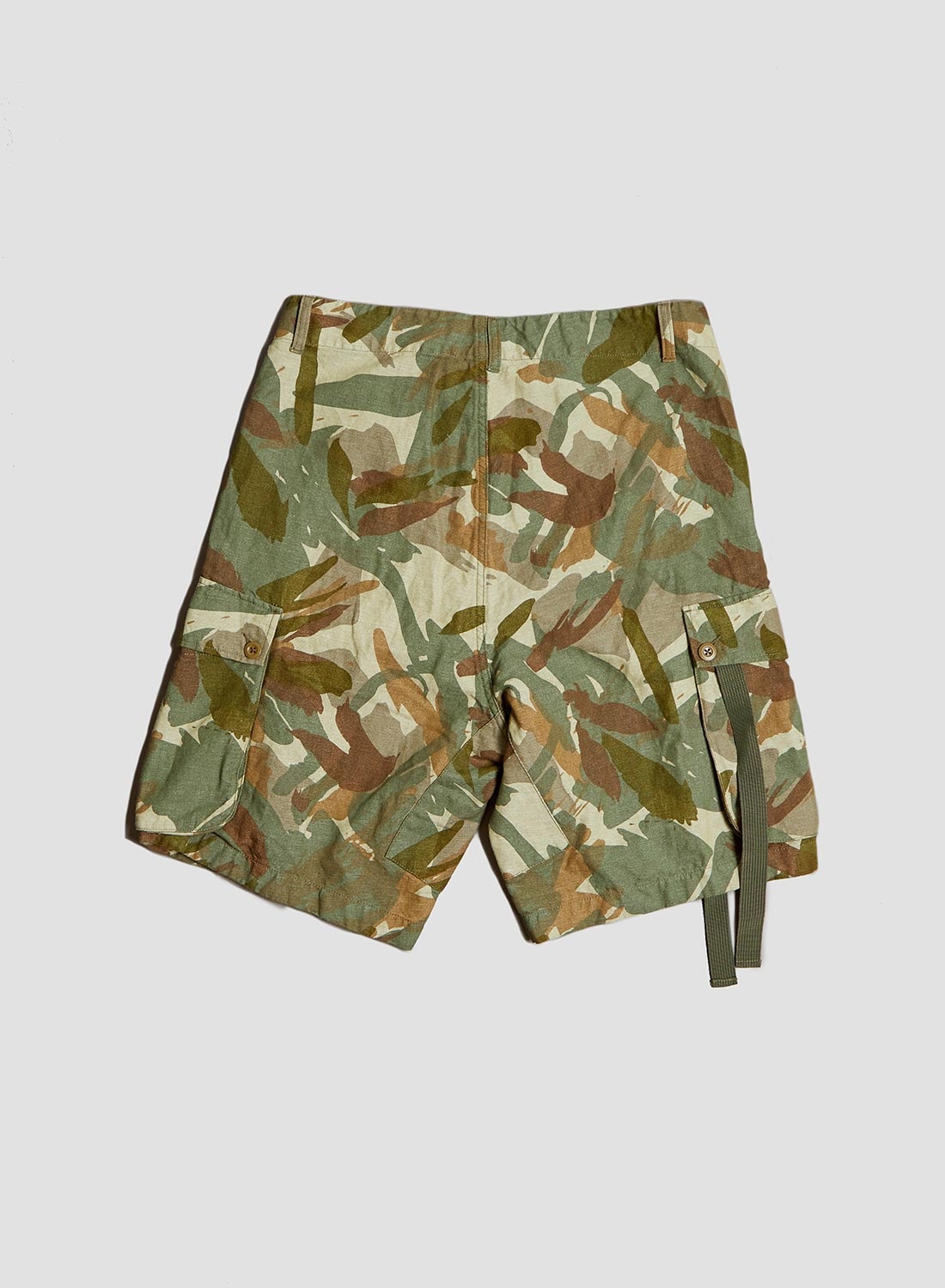 Liam Gallagher x Nigel Cabourn - Cotton/Linen Bush Shorts (Reinterpreted Military Pattern) - 1