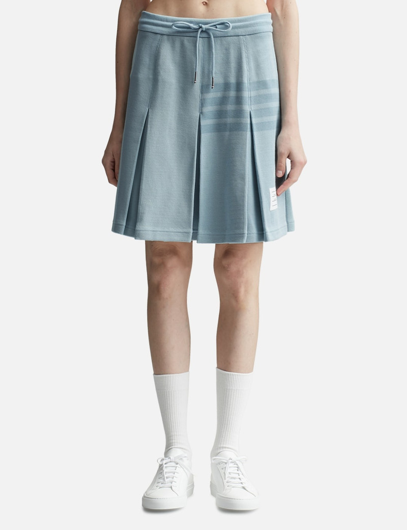 BOX PLEAT SKIRT IN DOUBLE FACE KNIT 1