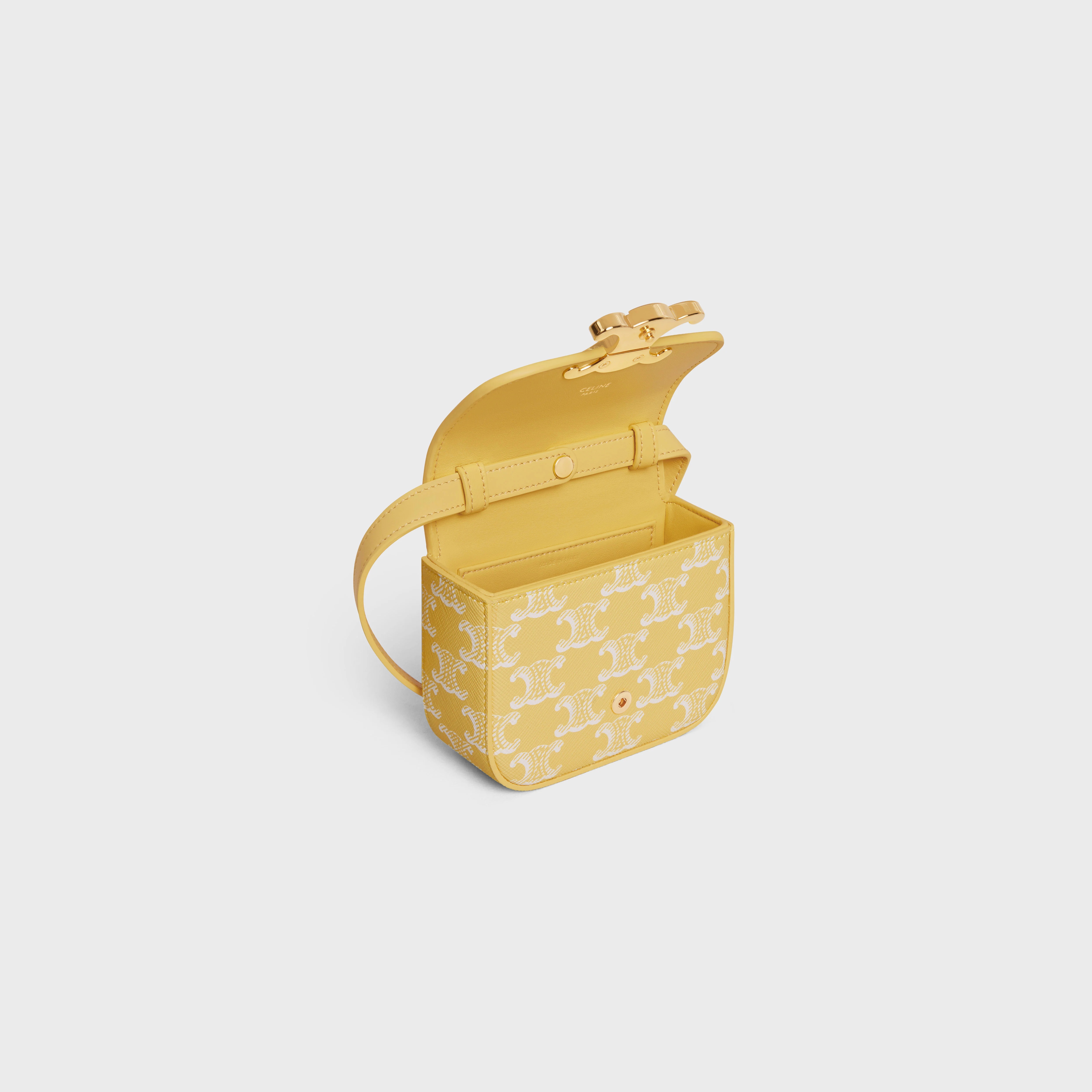 MINI CLAUDE in TRIOMPHE CANVAS BRIGHT YELLOW - 4
