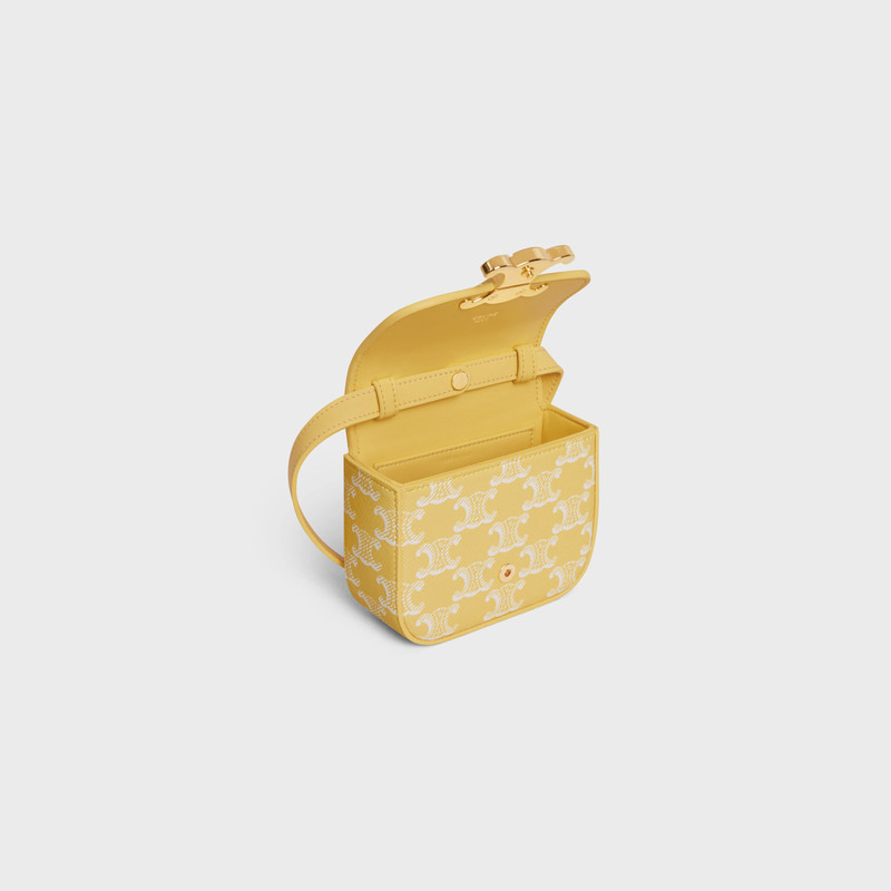 MINI CLAUDE in TRIOMPHE CANVAS BRIGHT YELLOW 4