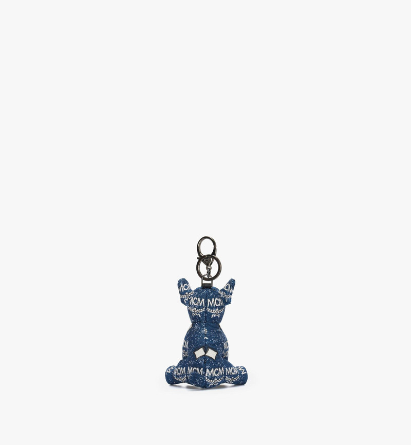 M Pup Charm in Vintage Denim Jacquard 3