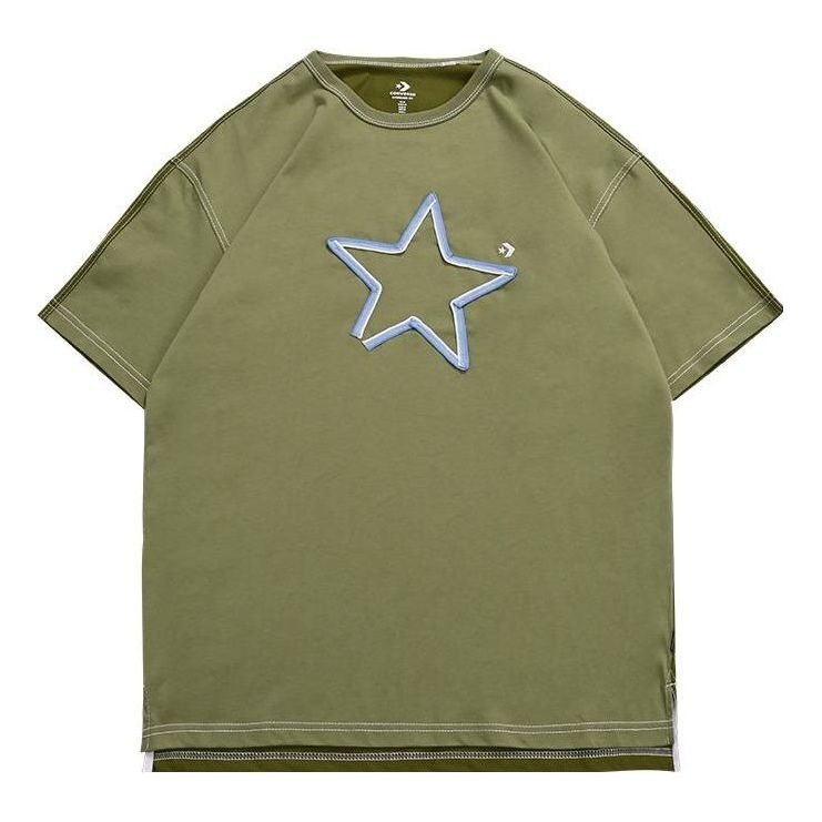 Converse One Star Logo Tee 'Olive Green' 10025871-A03 - 1