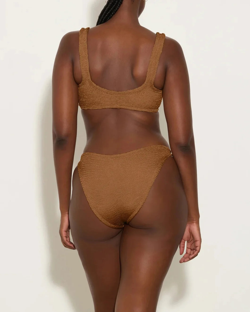 XANDRA BIKINI METALLIC COCOA - 3
