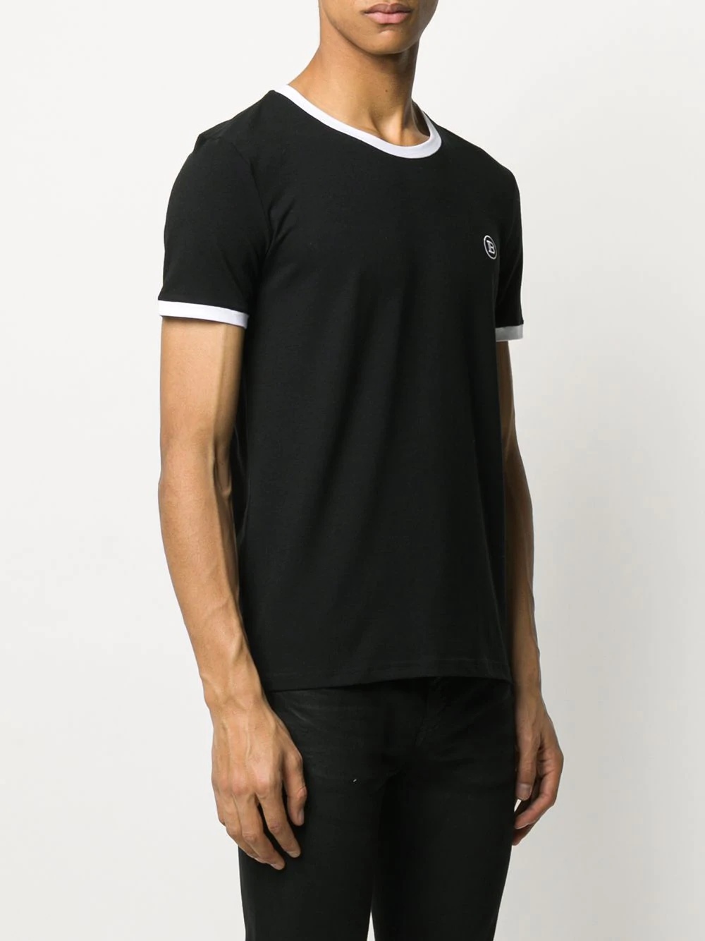 contrast trim T-shirt - 3