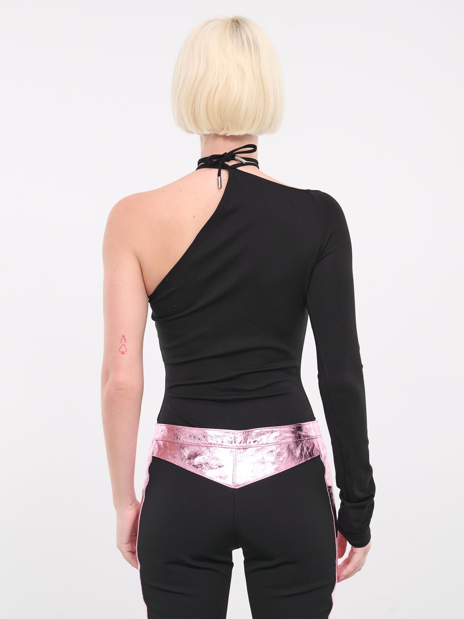 Asymmetric Cut-Out Bodysuit - 3