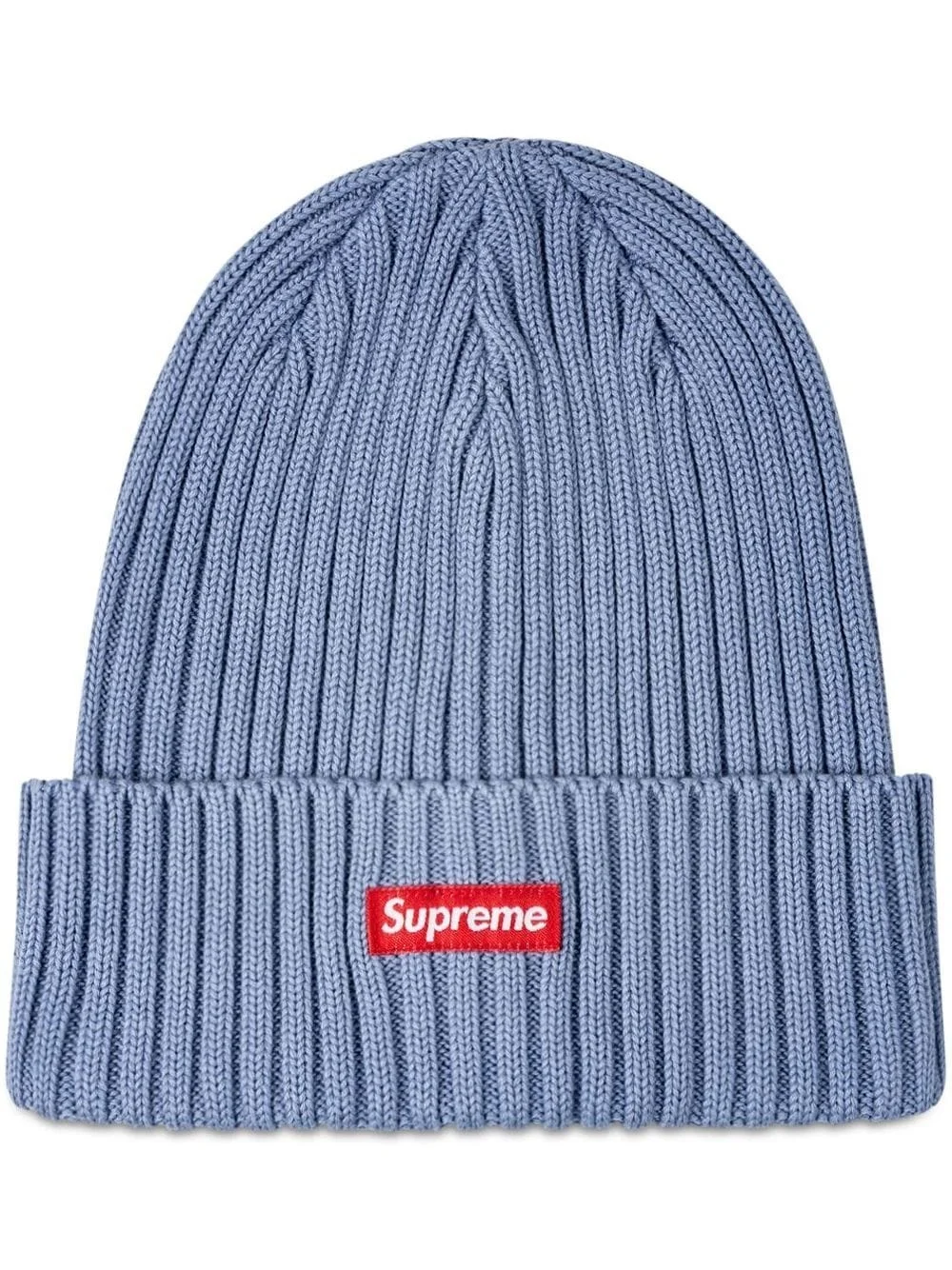 overdyed rib-knit beanie - 1