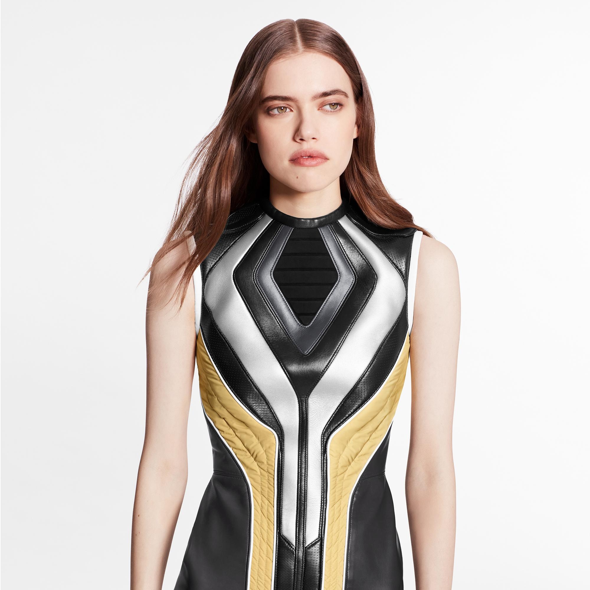 Futuristic Biker Leather Dress  - 3