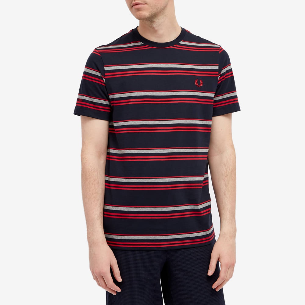 Fred Perry Striped Tee - 4