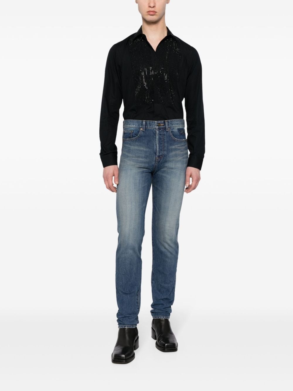 mid-rise skinny jeans - 2
