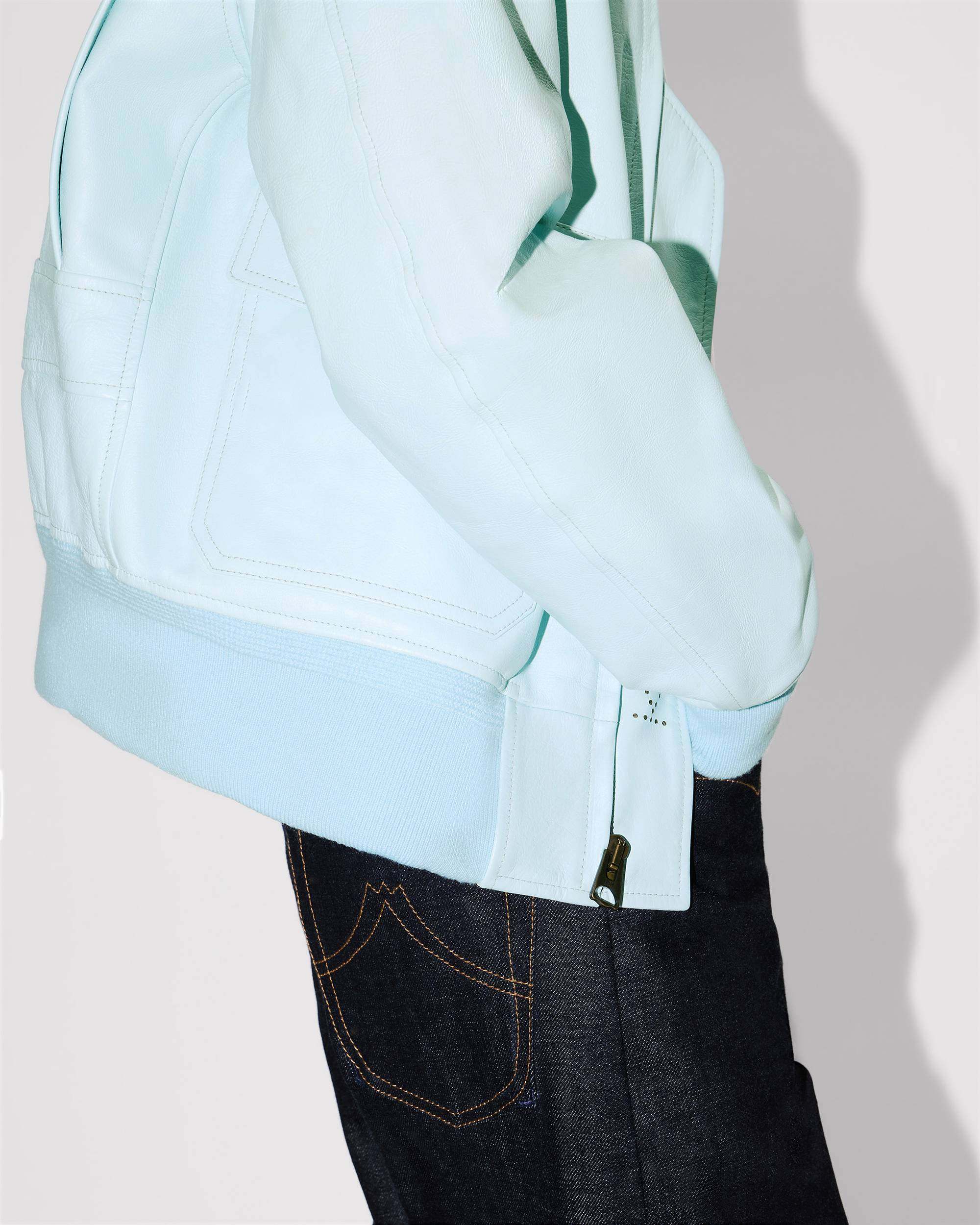 Aviator jacket in leather - 8