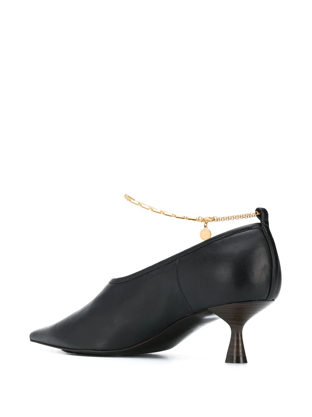 ankle-chain mid-heel pumps - 3