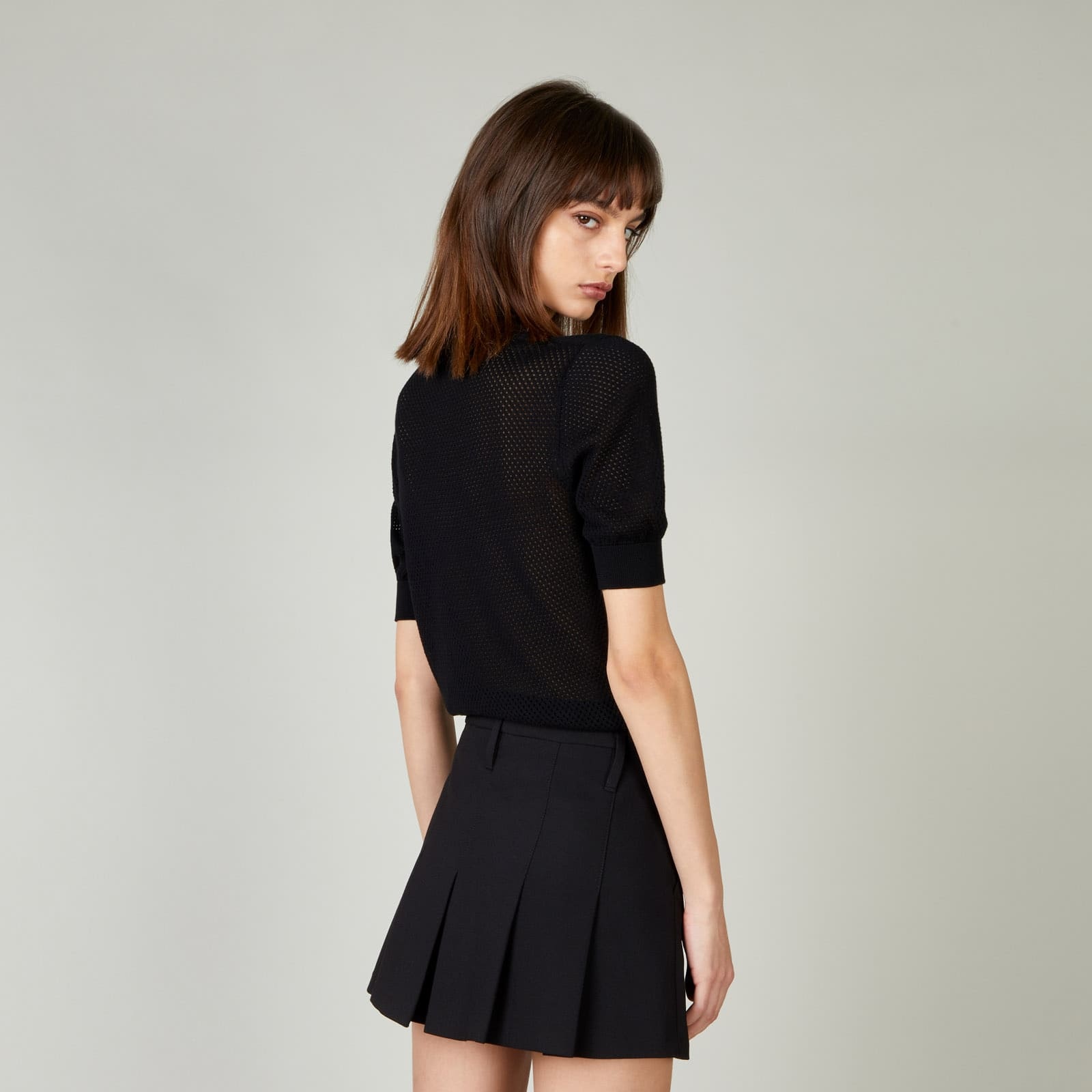 Honeycomb Polo Shirt Black - 4