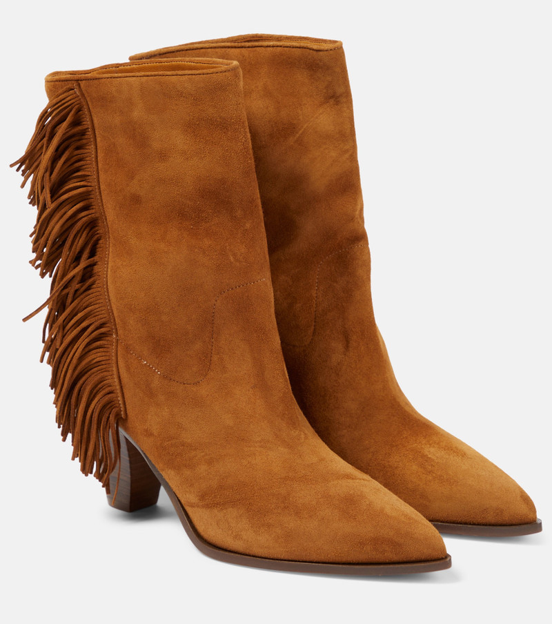 Marfa fringed suede ankle boots 1