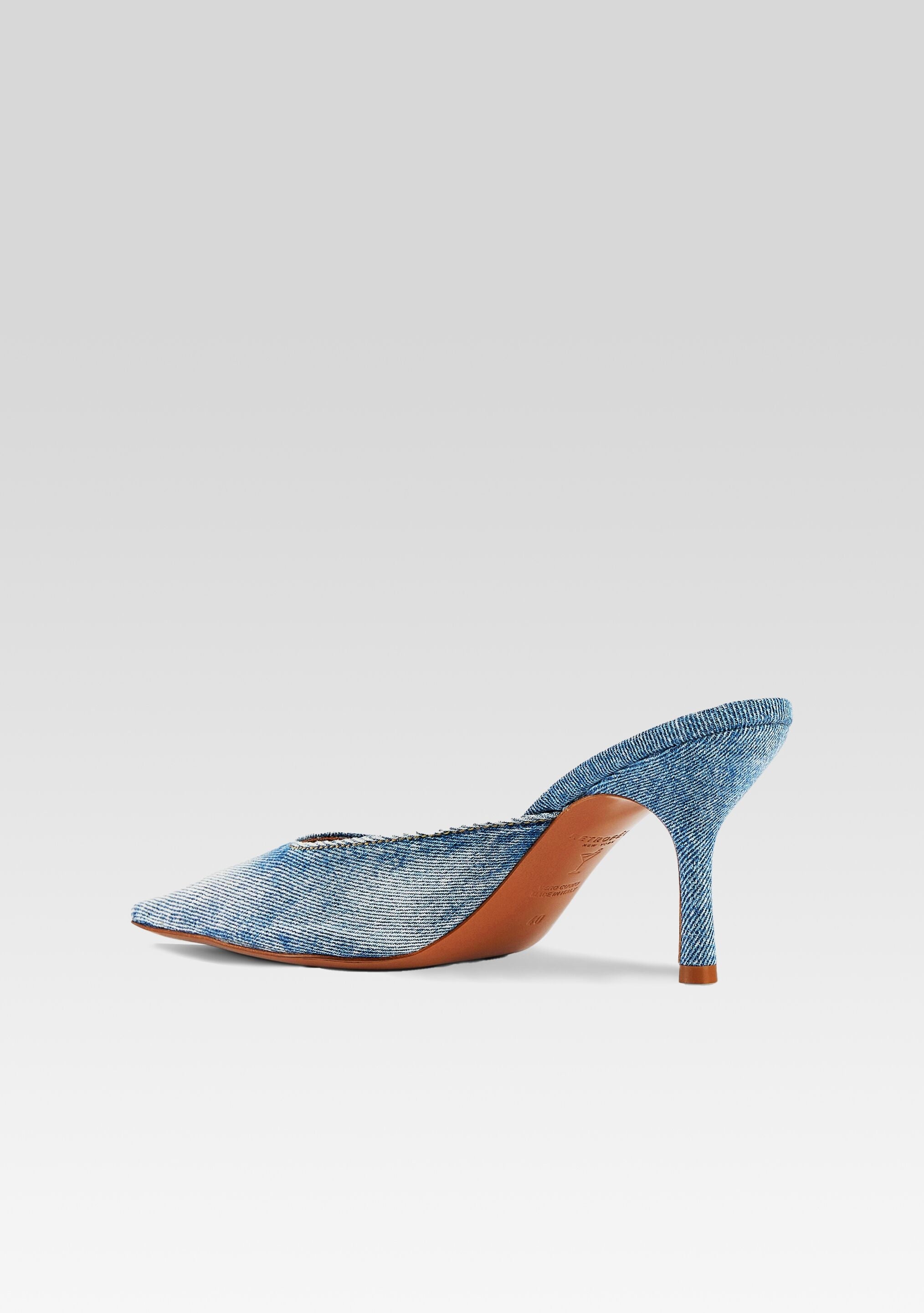 DAPHNE DENIM MULE - 5