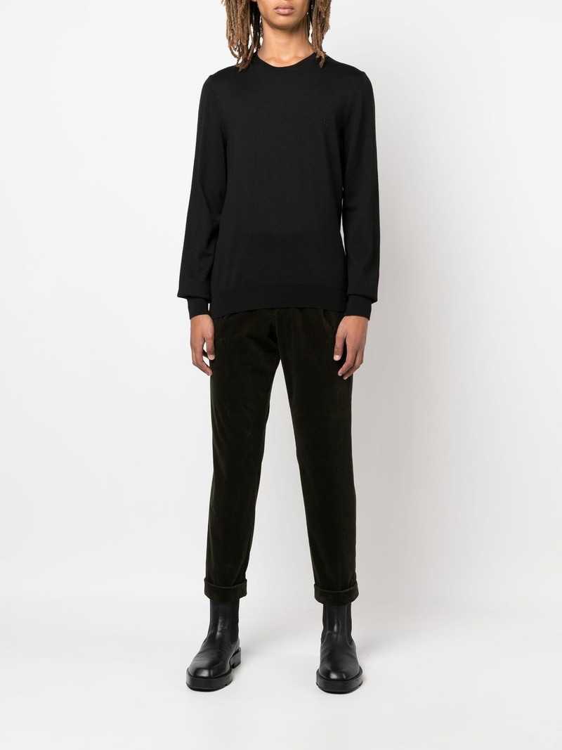 BOSS crewneck virgin wool jumper outlook