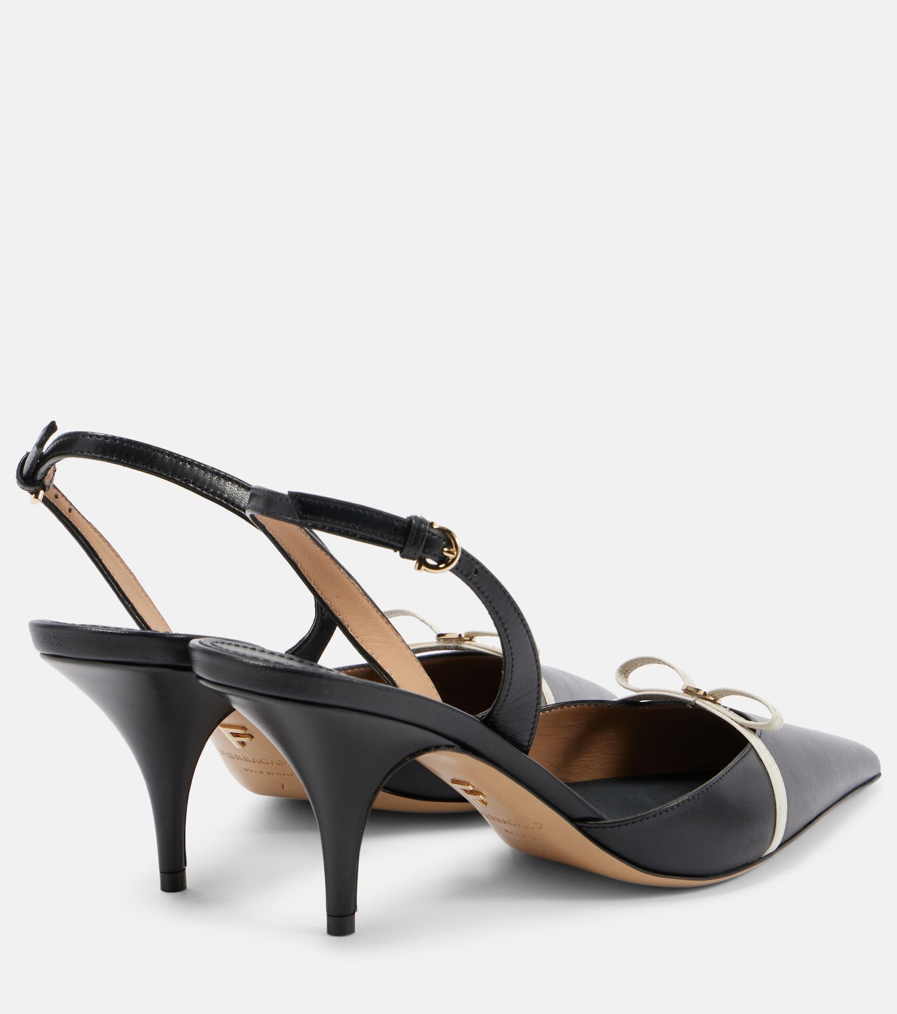 Gylla 70 leather slingback pumps - 2