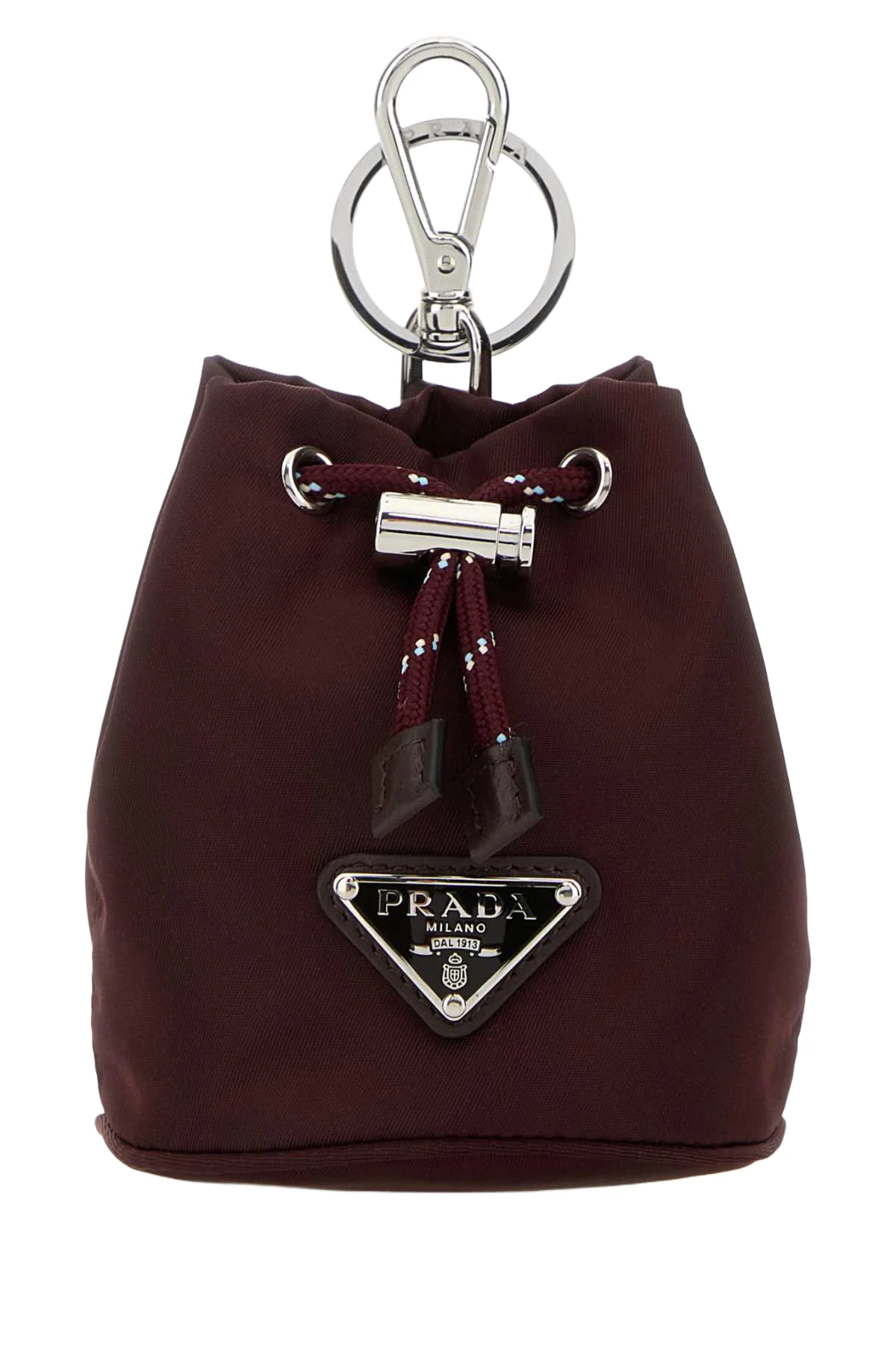 Burgundy Fabric Key Ring Bordeaux Portachiavi - 1