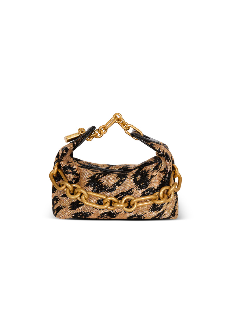 Sync Mini leopard pattern embroidered bag 1